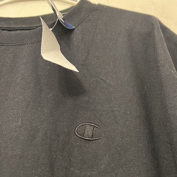 Champion black short sleeve no pocket cotton tee Size XXL New - Picture 3 of 8